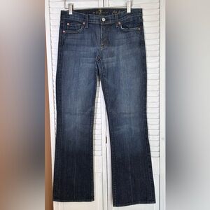 7FAM 7 For All Mankind waist size 29 Flip Flop Bootcut stretch blue jeans